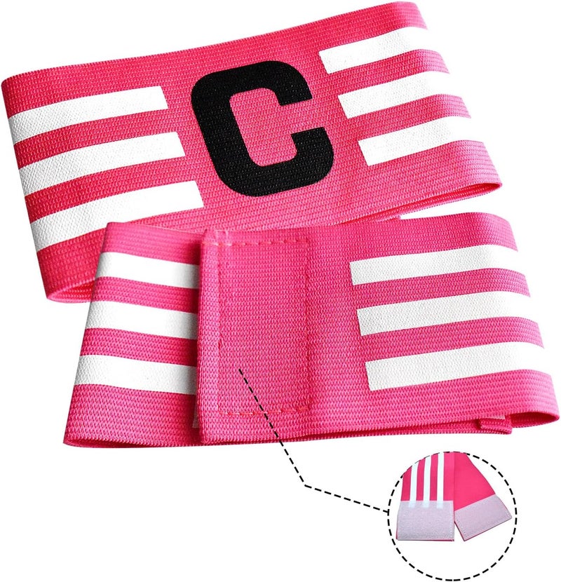FUNAUPGO Sports Captain C Arm Band for Team Training, Unisex Elastic Soccer Captain Armband Adjustable Outdoor Football Player Captain's ArmBands for Adult - Image 2